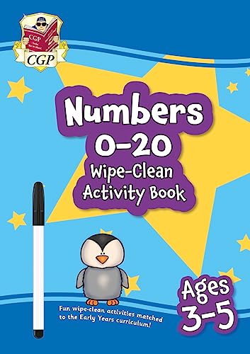 New Numbers 0-20 Wipe-Clean Activity Book for Ages 3-5 (with pen) (CGP Reception Activity Books and Cards) von Coordination Group Publications Ltd (CGP)
